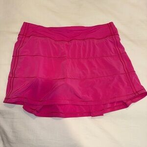 Lululemon Pace Rival Mid-Rise Skirt (long) | Size 10 | Sonic Pink